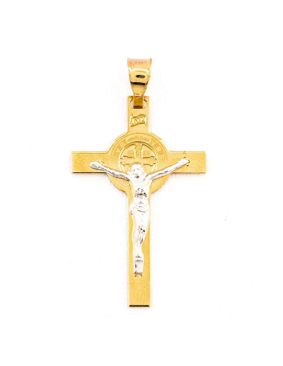 Crucifijo Bitono en Oro 10k