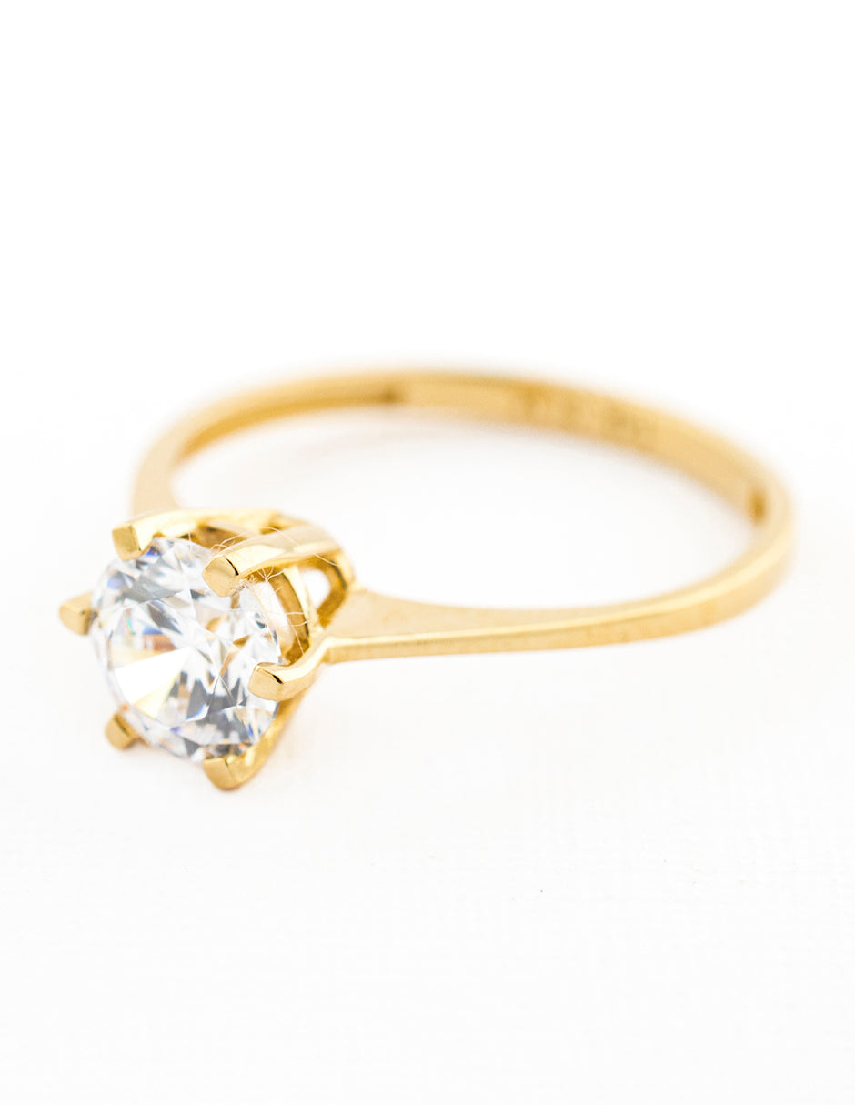 Anillo Compromiso en Oro 14k