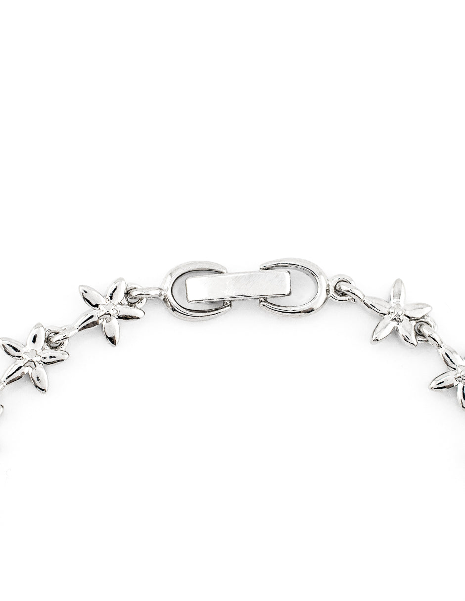 Pulsera Estrellas de Mar con Zirconias Baño de Rodio