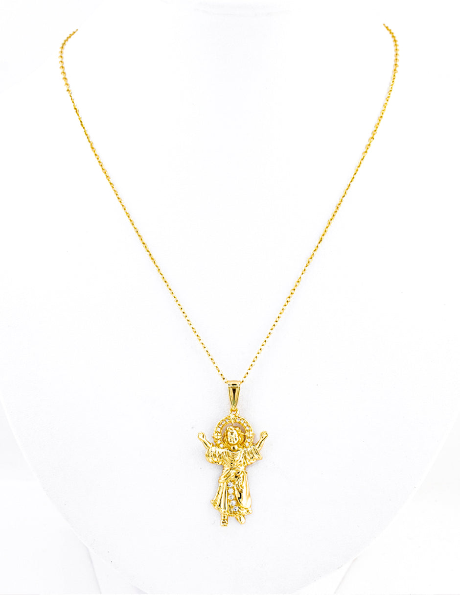 Dije Divino Niño Jesús en Baño de Oro