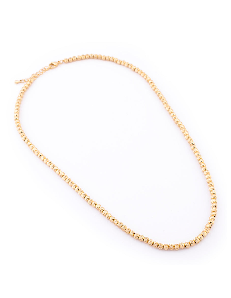 Collar Esférico Completo en Baño de Oro