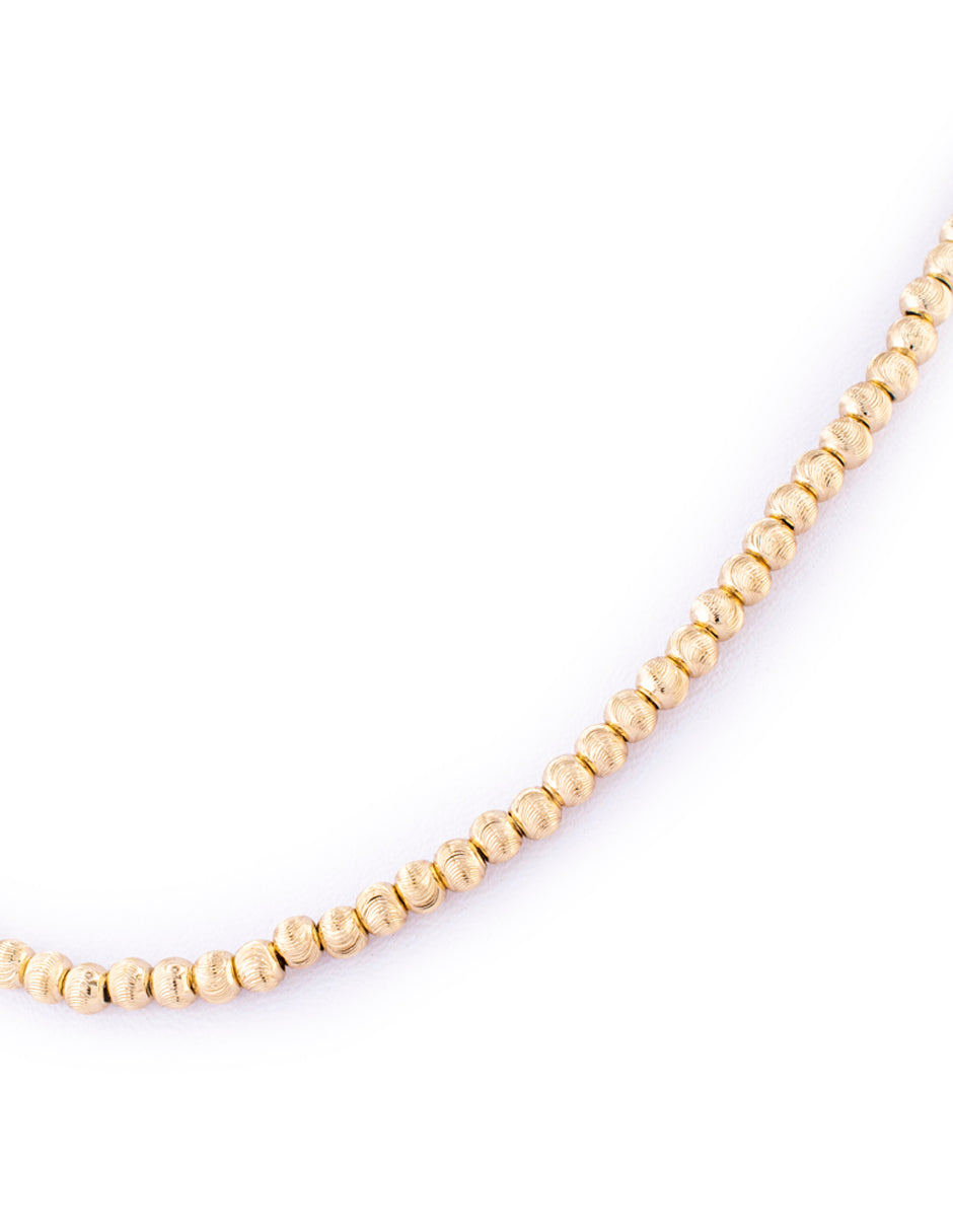 Collar Esférico Completo en Baño de Oro