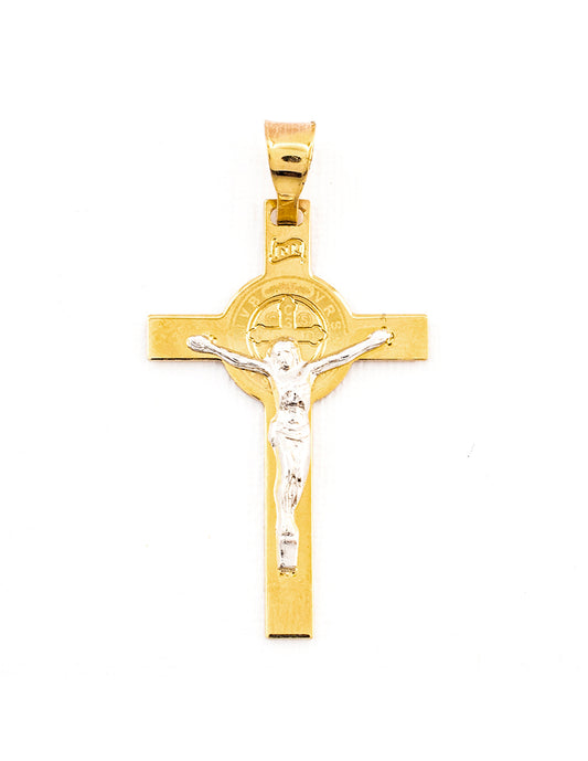Crucifijo Bitono en Oro 10k