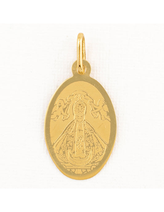 Medalla Grabada Virgen Milagrosa en Oro 10k