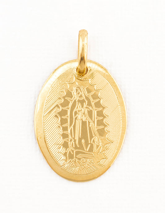 Medalla Virgen Guadalupe en Oro 14k