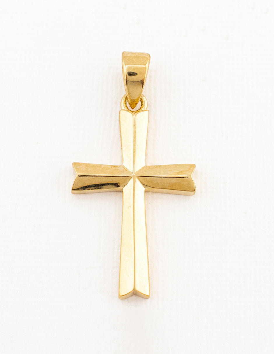 Cruz Relieve en Oro 14k