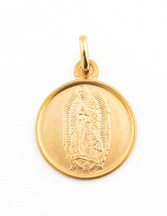 Medalla Virgen de Guadalupe en Oro 14k
