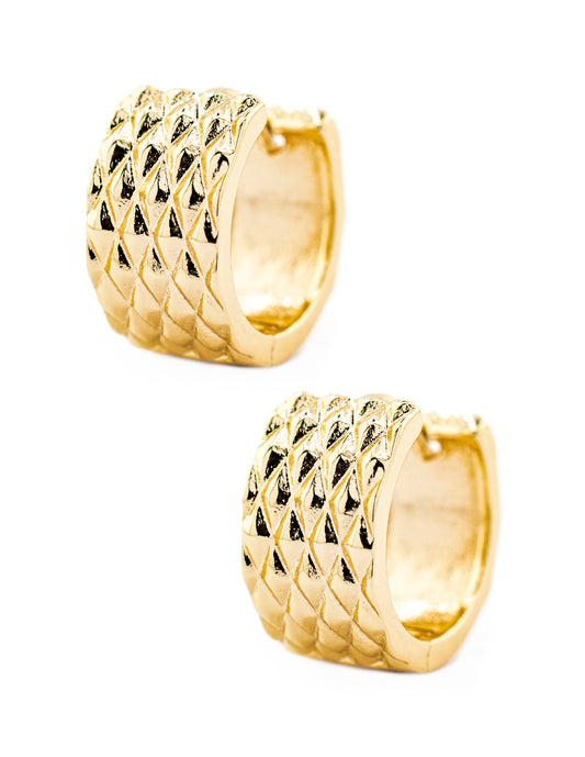 Huggie Rombos Baño de Oro