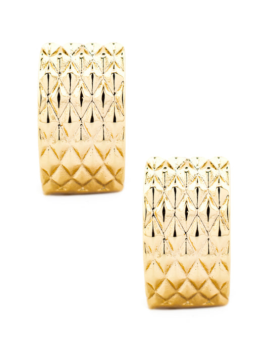 Huggie Rombos Baño de Oro