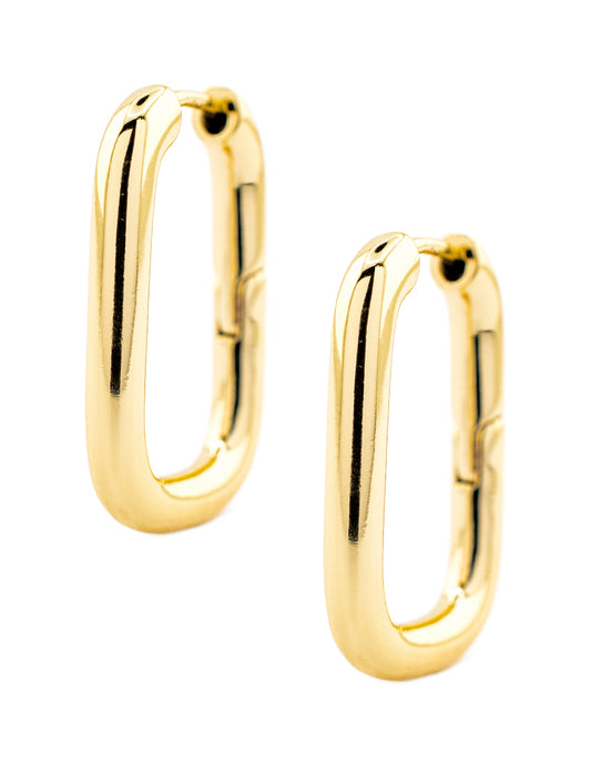 Huggie Rectangular Baño de Oro