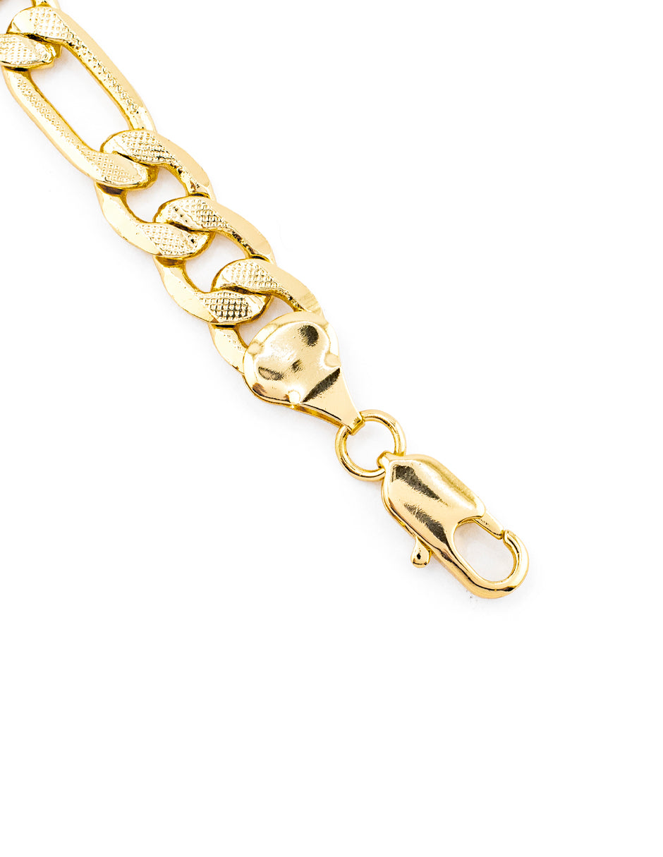 Pulsera Eslabón 3x1 en Baño de Oro
