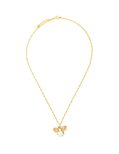 Set Abeja Zirconia en Baño de Oro