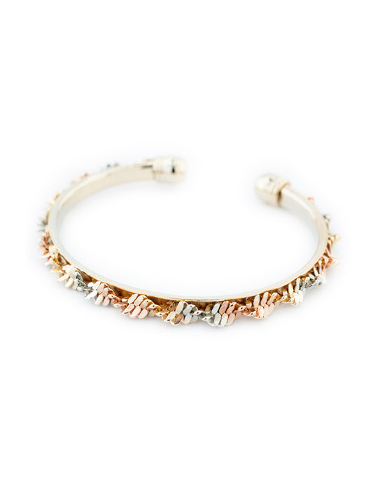 Brazalete Florentino Torsal en Baño de Oro