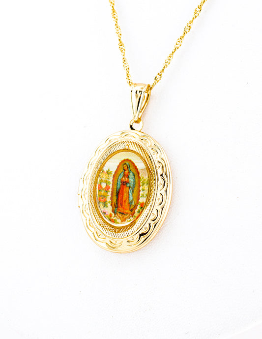 Relicario Virgen de Guadalupe en Baño de Oro