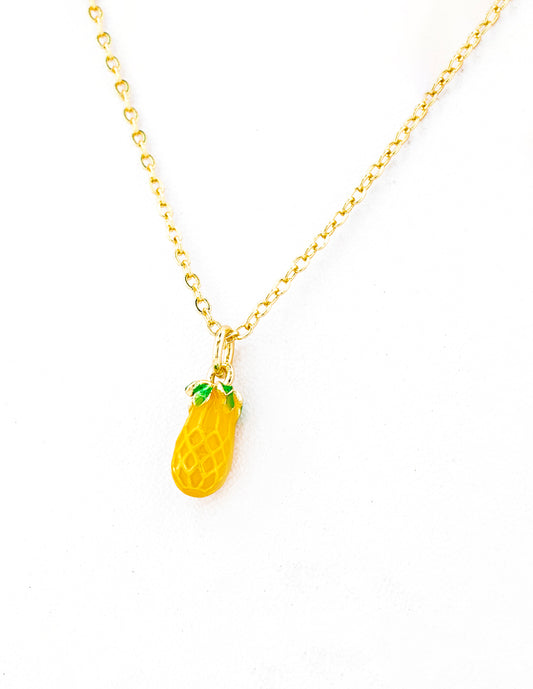Dije Piña en Baño de Oro