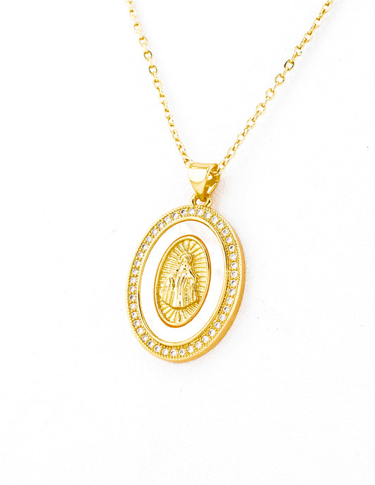 Medalla Virgen Milagrosa en Baño de Oro