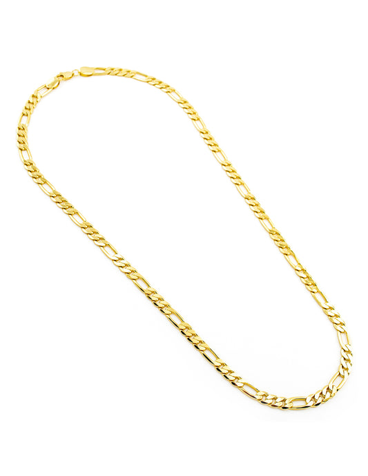 Cadena Eslabón 3x1 en Baño de Oro