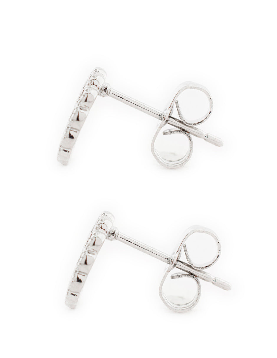 Broquel  Circular Zirconias en Baño de Rodio