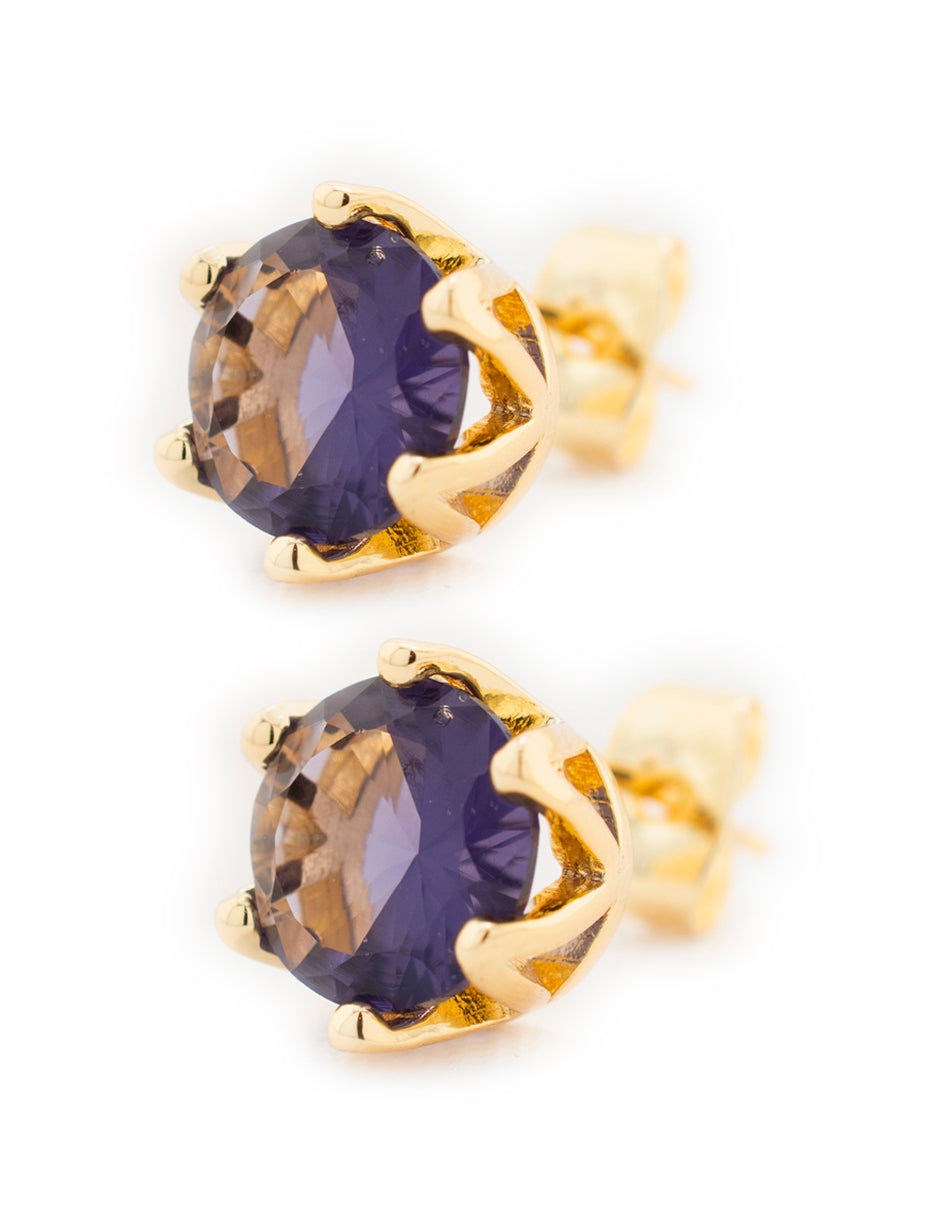 Broquel Zirconia Circular en Baño de Oro