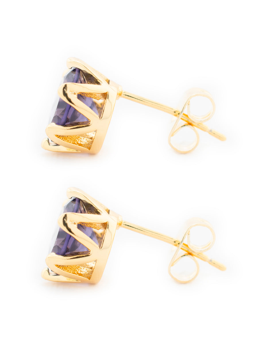 Broquel Zirconia Circular en Baño de Oro
